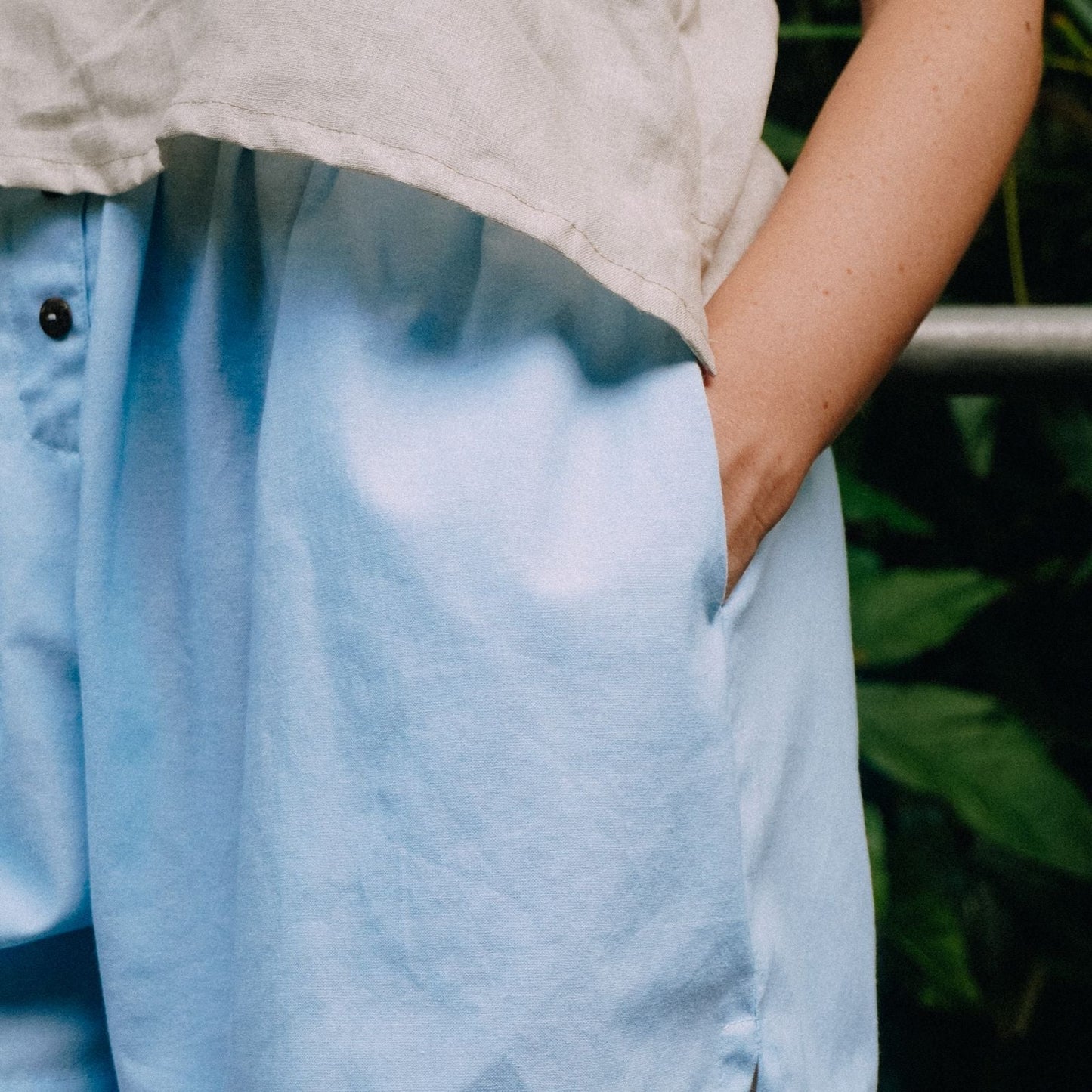 Light blue summer shorts