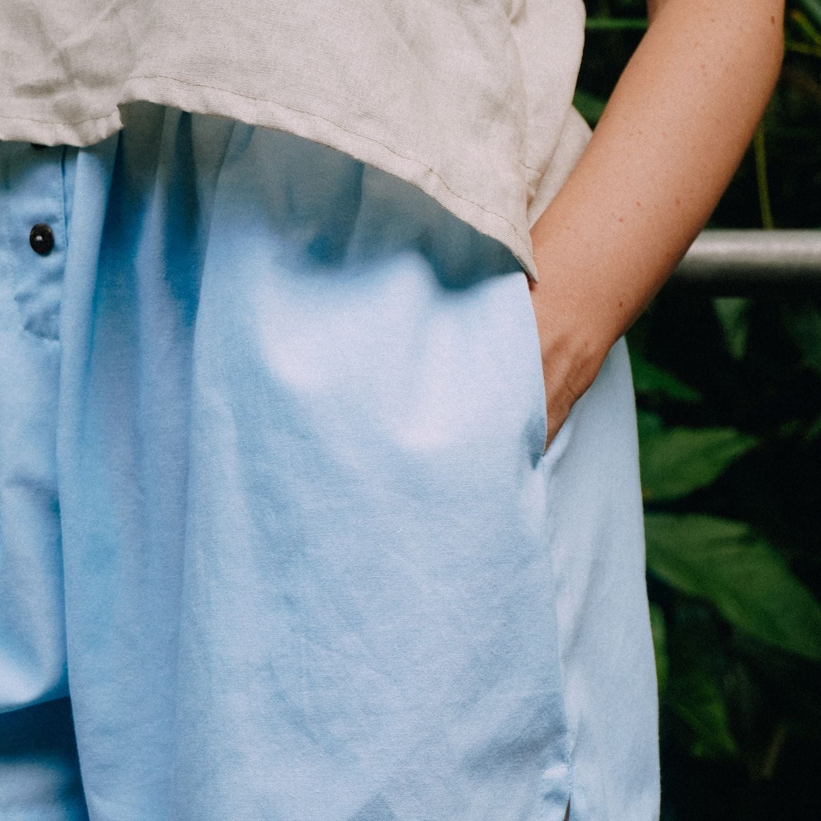 Light blue summer shorts